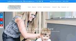 Desktop Screenshot of middletownchiropractors.com