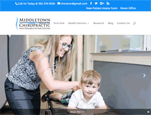 Tablet Screenshot of middletownchiropractors.com